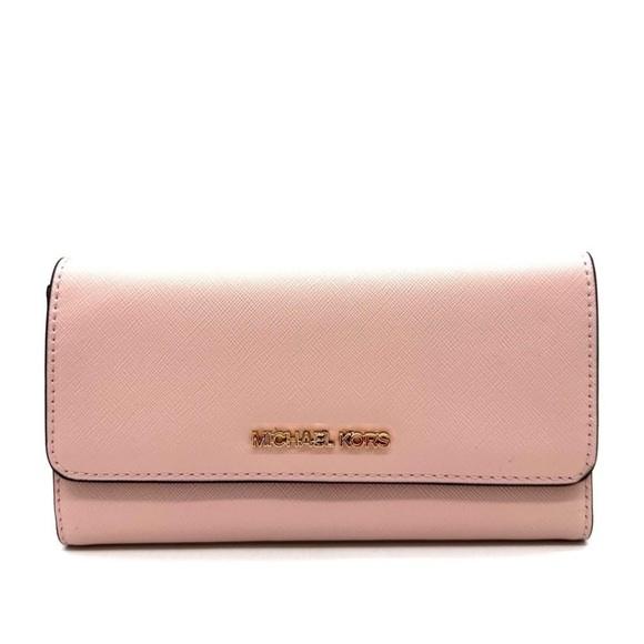 Michael Kors Handbags - Michael Kors Large Trifold Wallet Powder Blush
